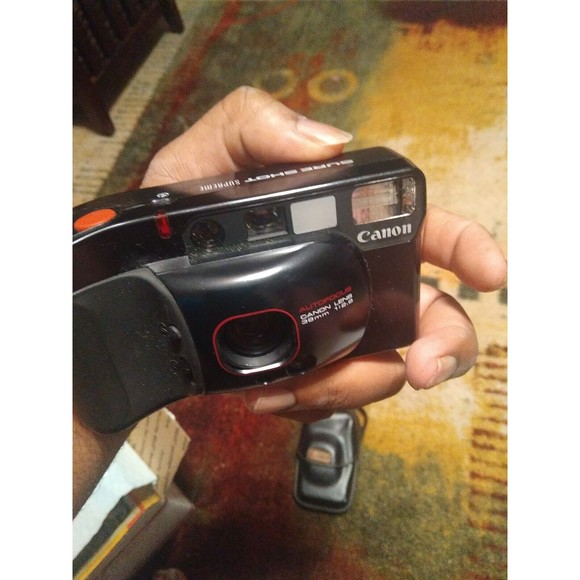 Canon Sure Shot Supreme Film 35 mm Camera With Original Case ~ WORKS - Picture 5 of 6